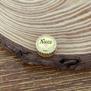 Pandora Love Niece Gold Plated Bead S925 Silver Charm